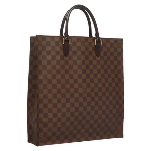 LOUIS VUITTON Damier Ebene Sac Plat Hand Bag N51140 - Picture 1 of 16